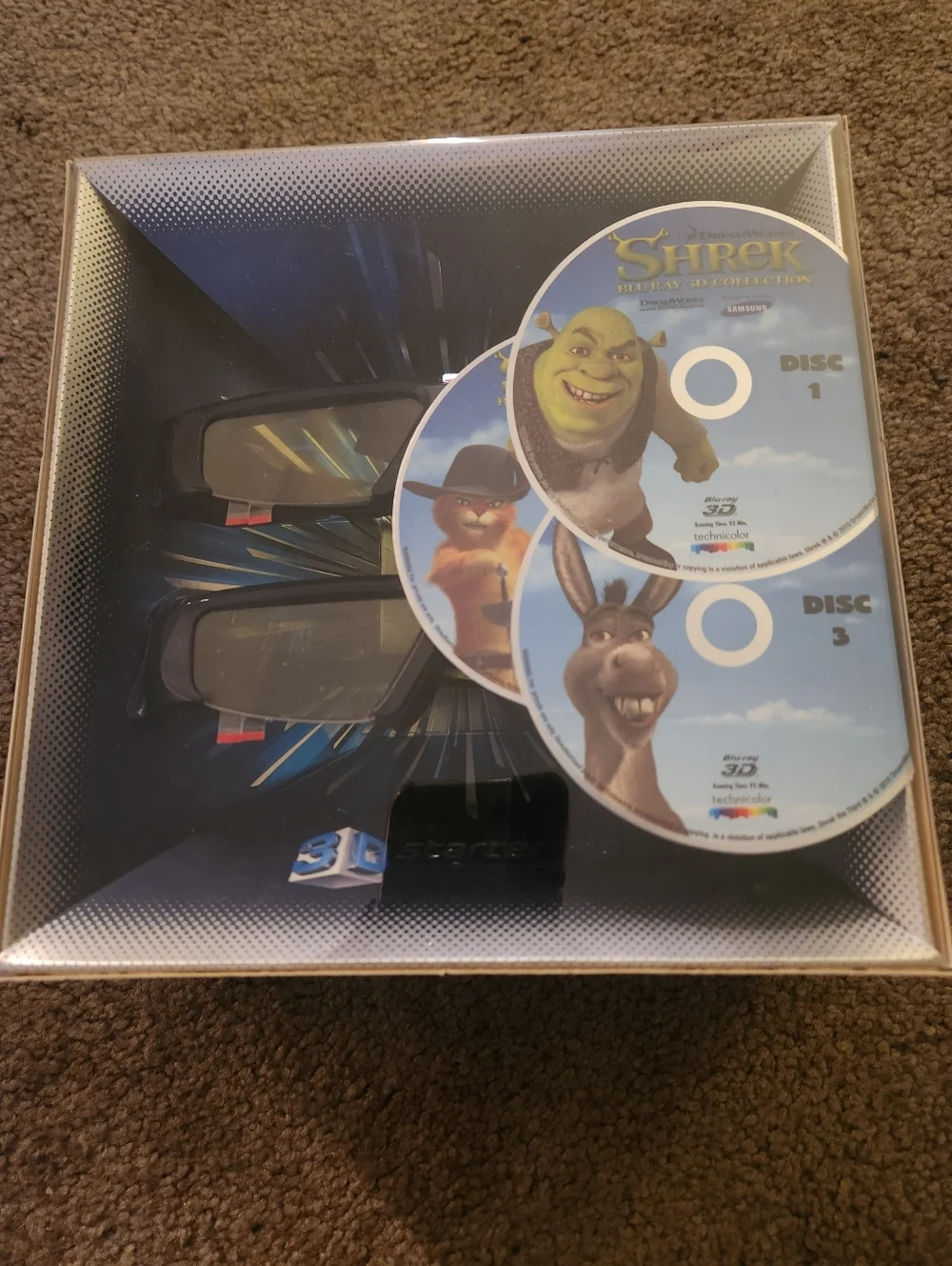 Samsung 3D Starter Kit in Green and Blue Packaging